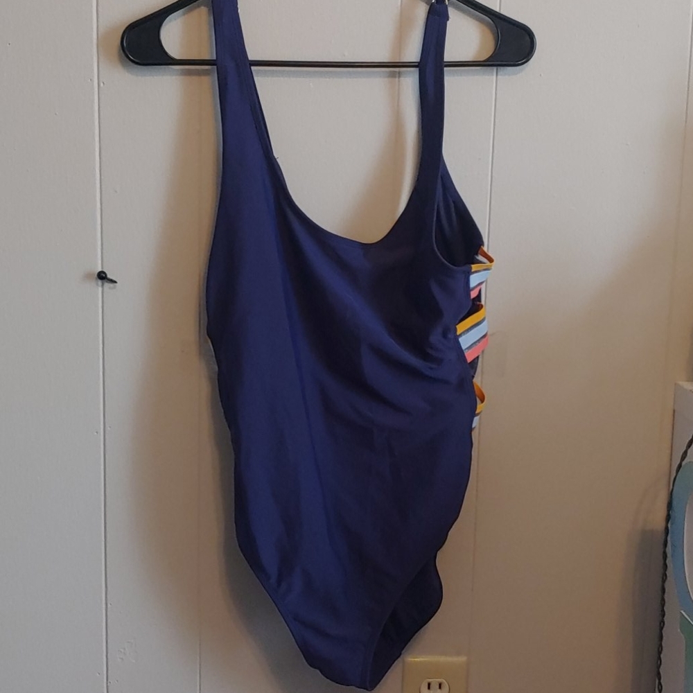 Sexy Navy side cage one piece